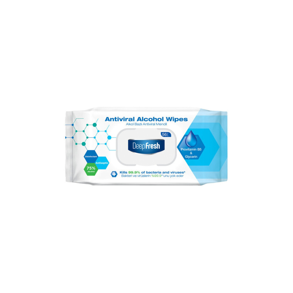 Deep Fresh Alkol Bazlı Antiviral 56 Yaprak Islak Mendil Bebek Mendil-Islak Mendil Fiyatı