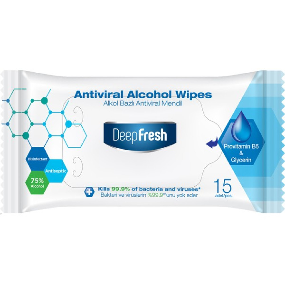 Deep Fresh Alkollü Antiviral Islak Cep Mendili 15 Yaprak Bebek Bakım Fiyatı