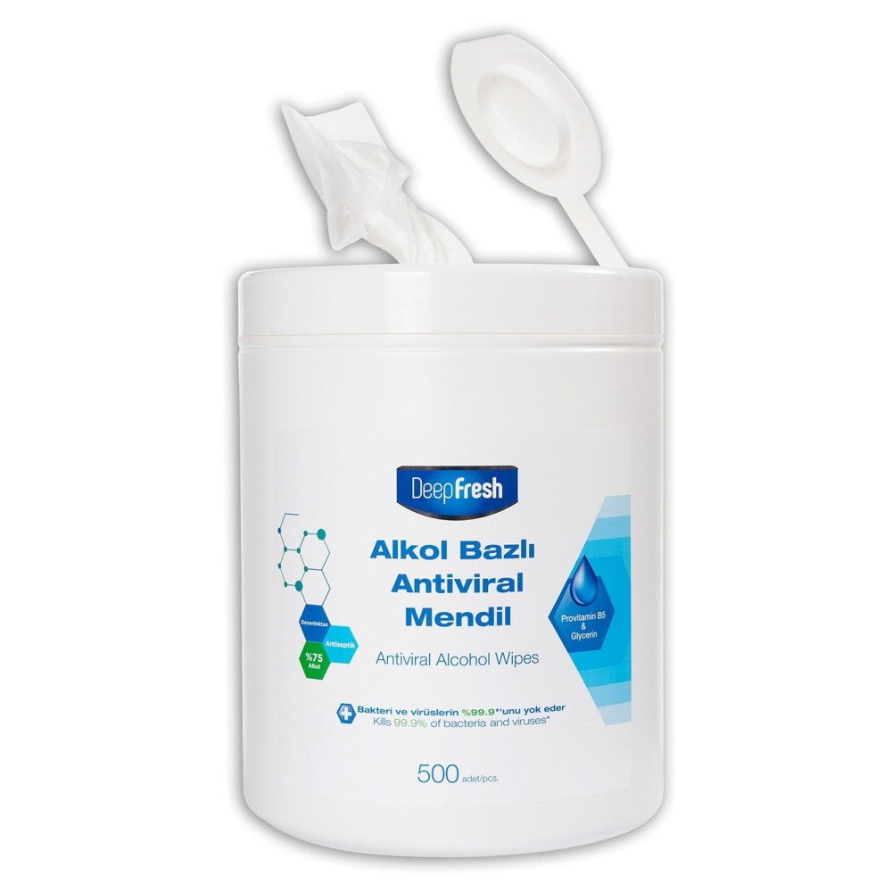 Deep Fresh Alkollü Antiviral Kova Islak Mendil 500 Yaprak Islak Mendil Fiyatı