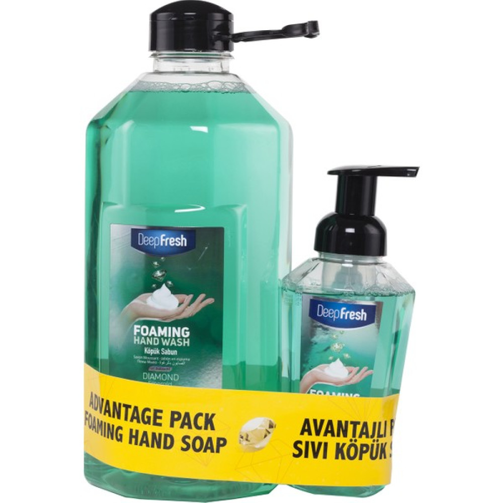 Deep Fresh Diamond Köpük Sabun Emerald 2,5 Lt & 400 ml Avantaj Paketi Sabunlar Fiyatı