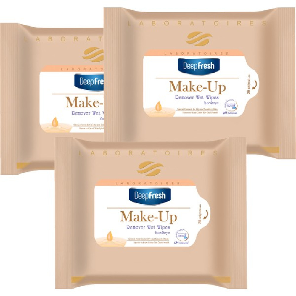 Deep Fresh Makyaj Temizleme Mendili Ekstra Krem 3'lü Paket 75 Yaprak Makyaj Temizleyicileri Fiyatı