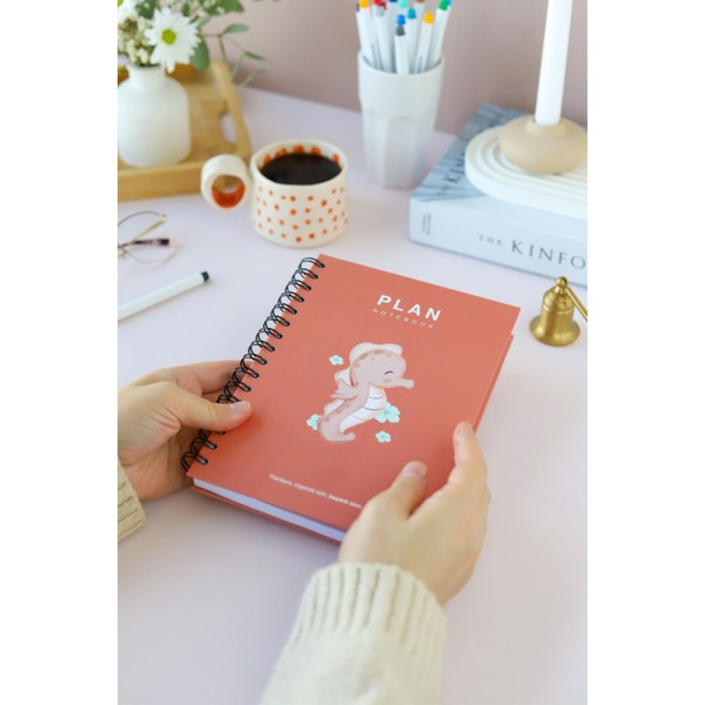 Deep Notebook Süresiz Planlayıcı Ajanda A5 Spiralli Deniz Atı Maskot Tasarımı Ajanda Fiyatı