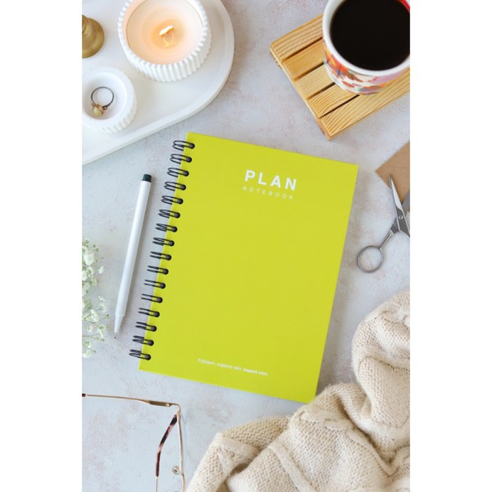 Deep Notebook Süresiz Planlayıcı Ajanda A5 Spiralli Sarı Renk Klasik Tasarım Ajanda Fiyatı