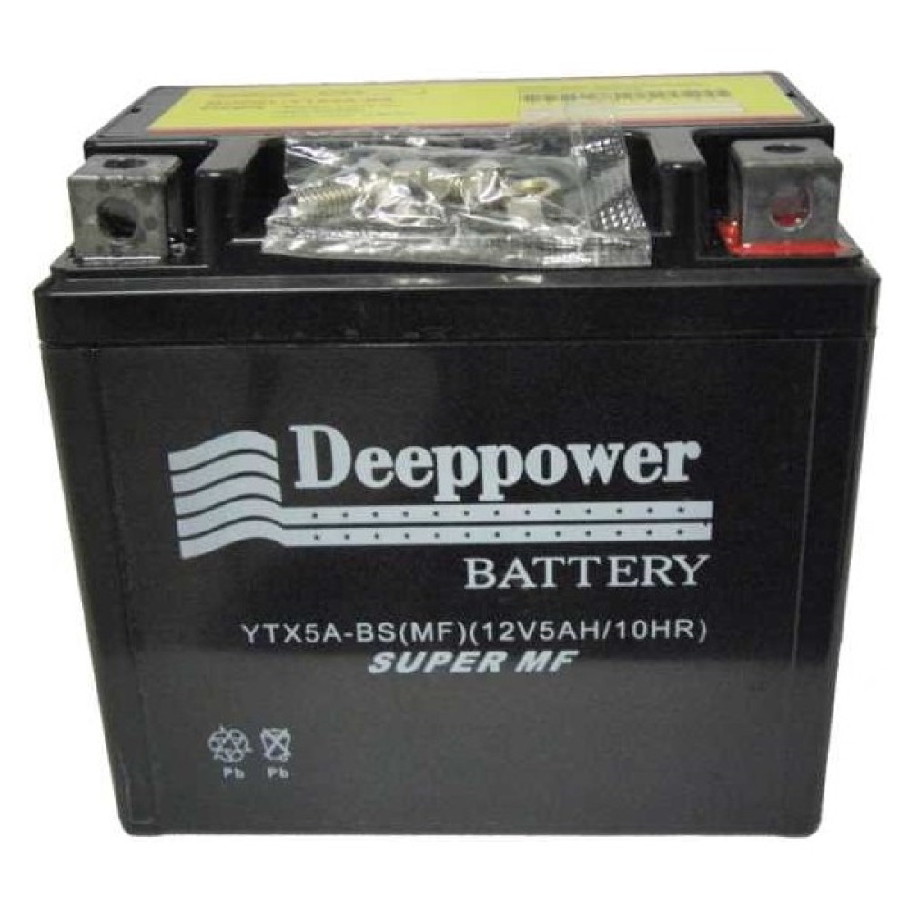 Deep Power Deeppower Motosiklet Akü YTX5A-BS (12V 5AH/10HR) Akü Fiyatı