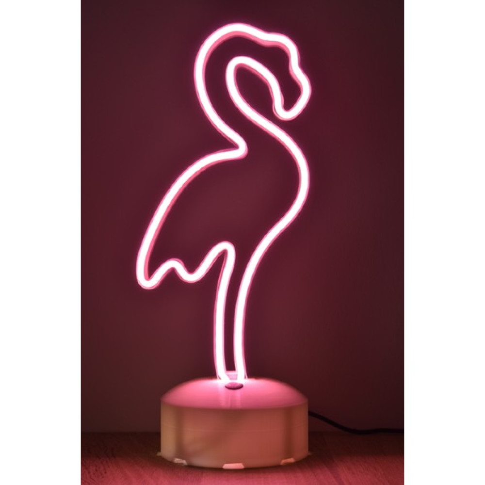Deep Teknoloji Dokunmatik Dim Edilebilir Flamingo Neon LED Işıklı Gece Lambası Işıklı Dekoratif Aydınlatma - Pembe Dekoratif Lamba Fiyatı