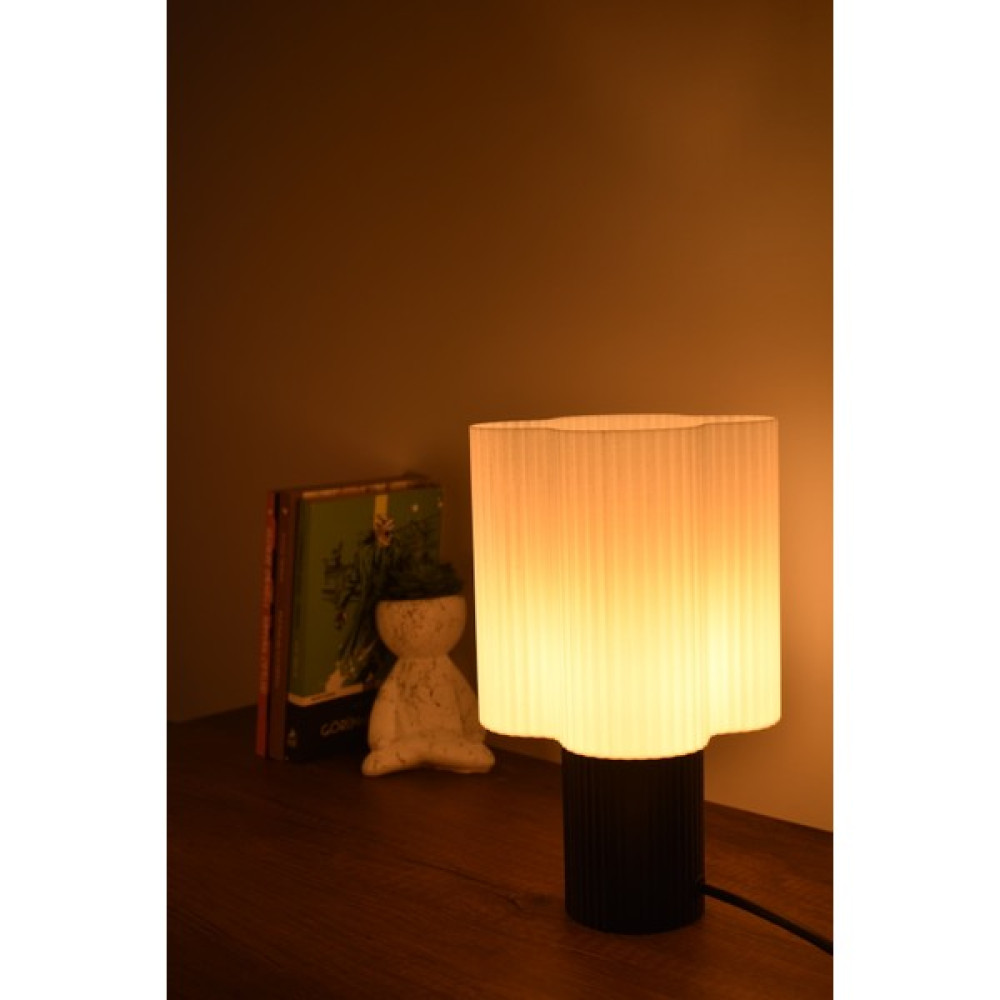 Deep Teknoloji Luminara Modern Siyah Abajur - Beyaz - Siyah Abajur Fiyatı