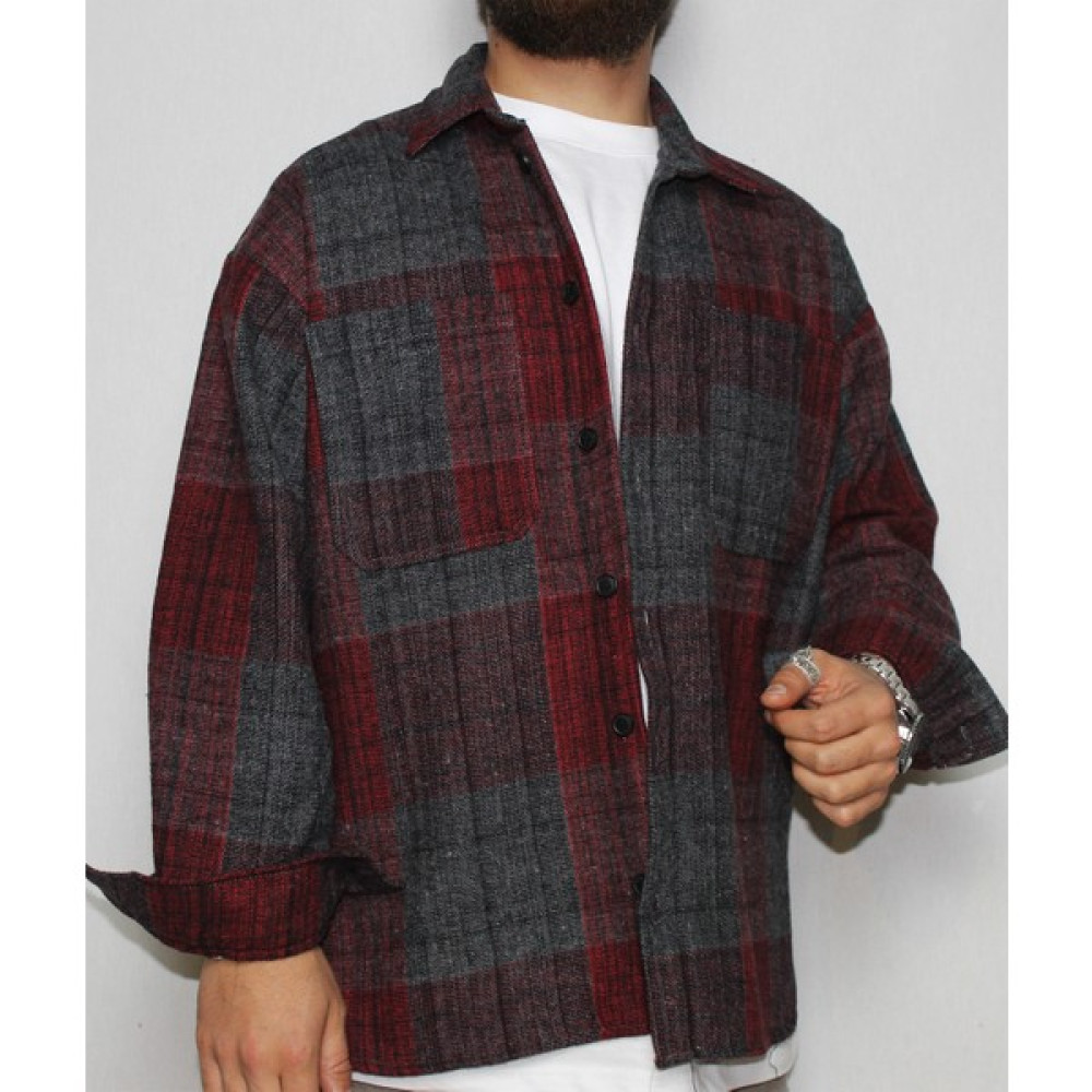 DeepArt Fashion Oversize Kareli Oduncu Gömlek Erkek Gömlek Fiyatı