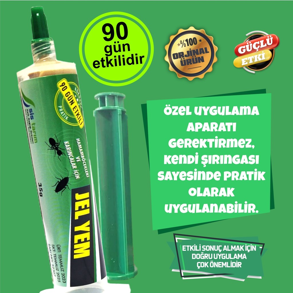 Deepest Hamam Böceği Öldürücü Jel Yem 35 gr Sinek-Kene-Haşere Kovucu Fiyatı