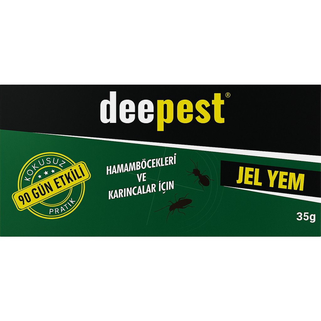 Deepest Jel Yem 35G Hamamböceği ve Karınca Yemi - 90 Gün Etkili, Kokusuz Haşere Kontrolü Diğer Fiyatı