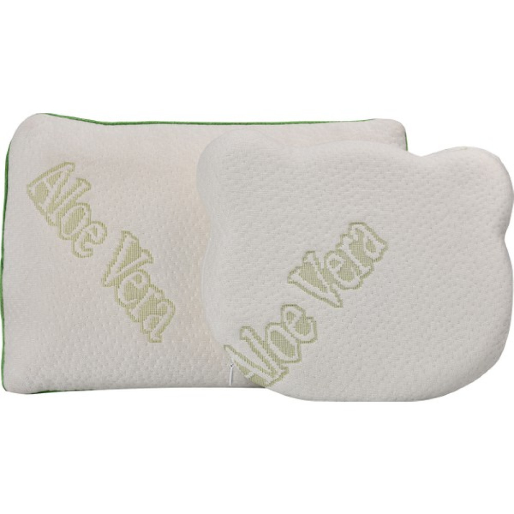 Deephite 2'li Set Visco Yeni Doğan Bebek Düz Kafa Sendromu Yastığı Aleovera Kumaş - Beyaz - 32 x 22 x3 Bebek Yastığı-Kılıfı Fiyatı