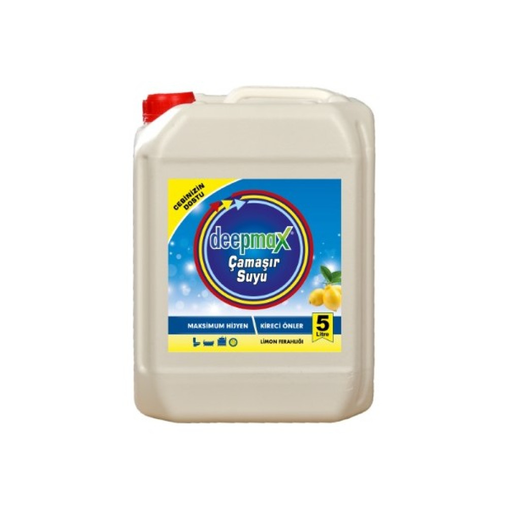 Deepmax Çamaşır Suyu Limon Ferahlığı Sıvı 5000 ml - 5 lt Çamaşır Yıkama Fiyatı