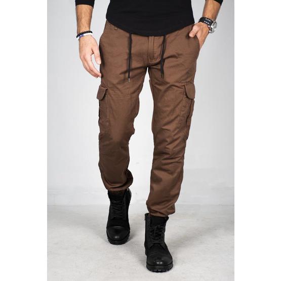 Deepsea 1792 Camel Beli Lastikli Kargo Erkek Pantolon