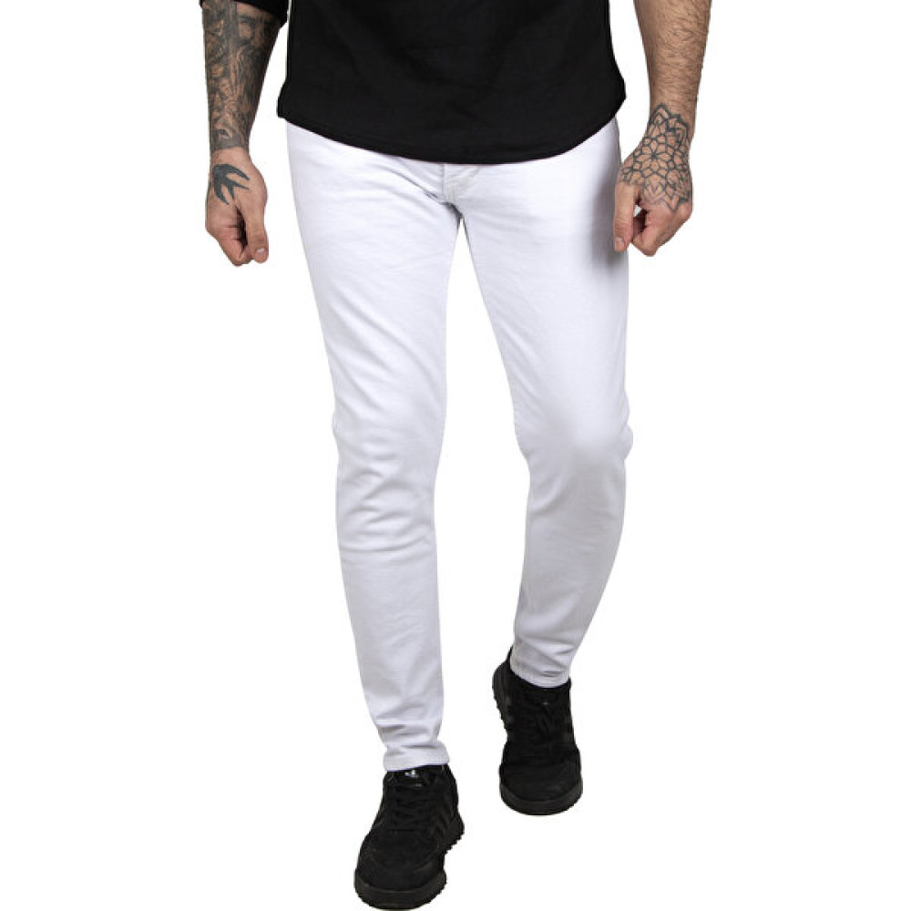 Deepsea Beyaz Skinny Kesim Kot Pantolon 2004157 Erkek Jeans / Kot Pantolon Fiyatı