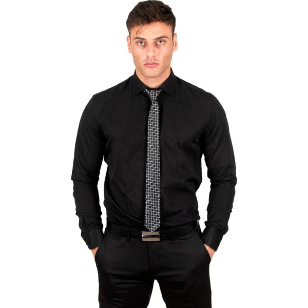 Deepsea Desenli Dik Yaka Jakarlı Slim Fit Erkek Gömlek 2309354 Erkek Gömlek Fiyatı