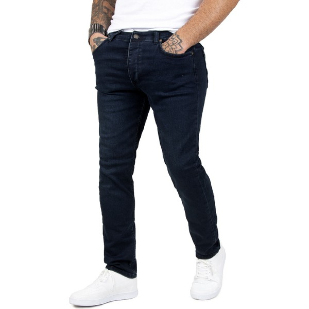 Deepsea Lacivert Dar Kesim Dar Paça Kot Pantolon 2201915 Erkek Jeans / Kot Pantolon Fiyatı