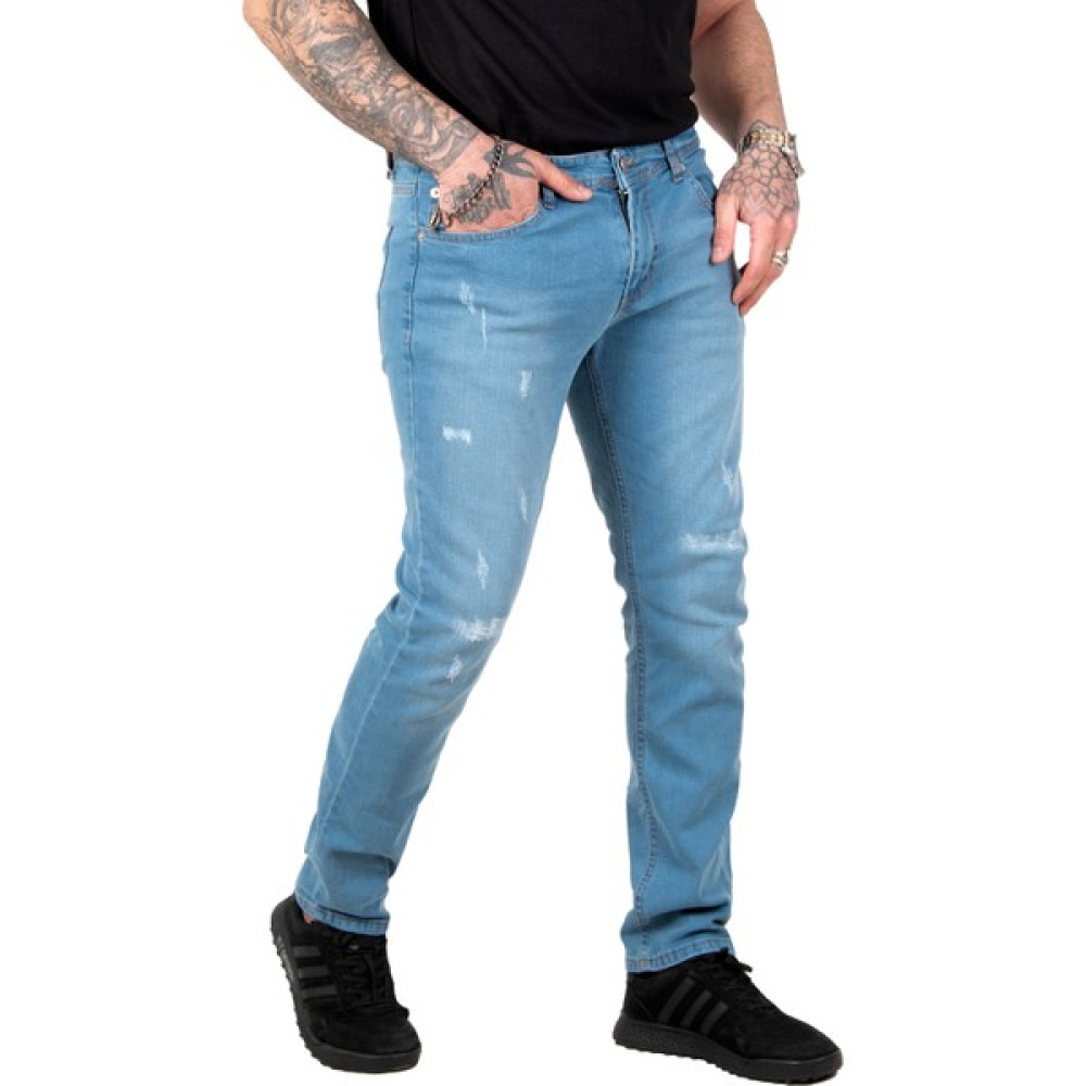 Deepsea Lazer Detaylı Likralı Battal Kesim Erkek Kot Pantolon 2307474 Erkek Jeans / Kot Pantolon Fiyatı