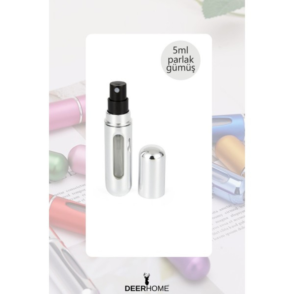Deer Home Taşınabilir Mini Doldurulabilir Parfüm Atomizer Doldurulabilir Parfüm Şişeleri Boş Küçük - Gümüş Hijyen ve Temizlik Fiyatı