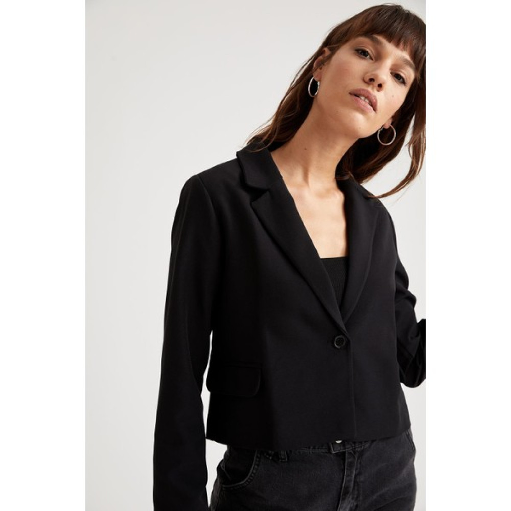 DeFacto Crop Blazer S9585AZ20WN Bayan Ceket Fiyatı