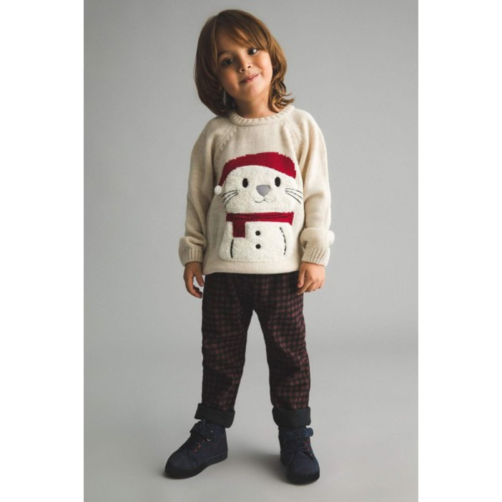 DeFacto Erkek Bebek Ekose Desenli Flanel Pantolon Z4123A222WN Bebek Pantolon Fiyatı