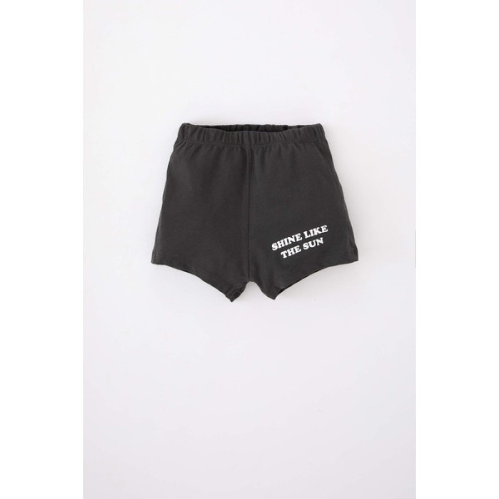DeFacto Erkek Bebek Regular Fit Slogan Baskılı Şort Z5530A223HS Bebek Şort Fiyatı
