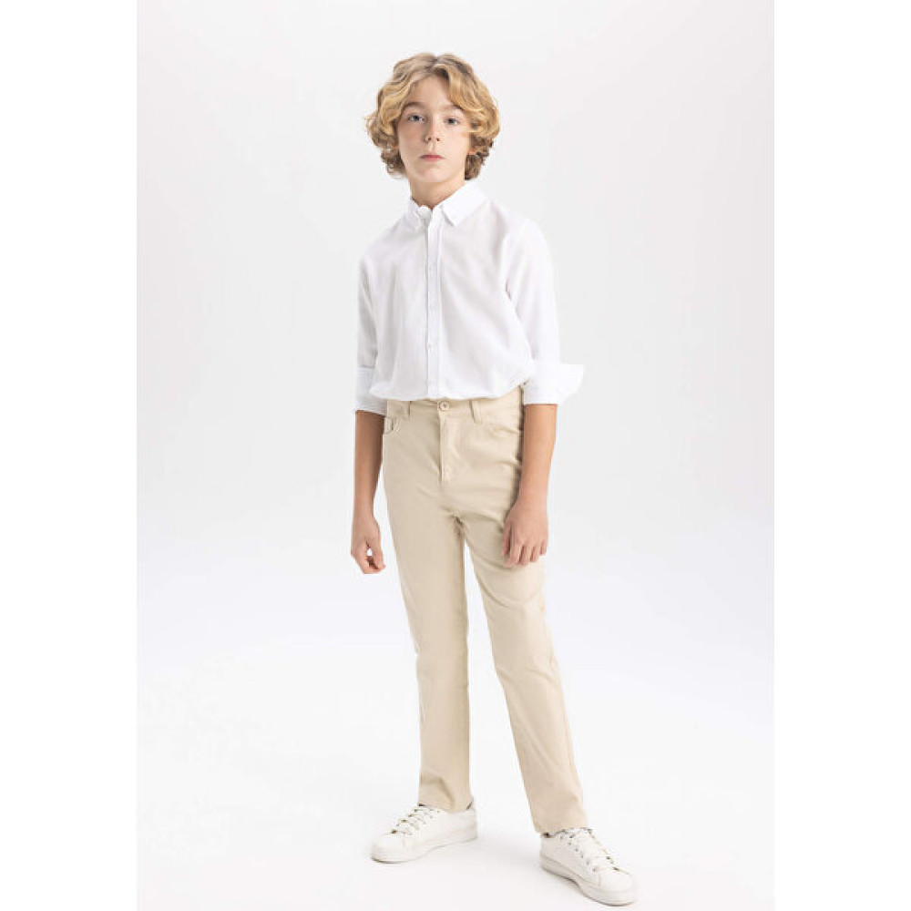DeFacto Erkek Çocuk 23 Nisan Çocuk Bayramı Regular Fit Gabardin Pantolon X4224A624SM Erkek Çocuk Pantolon Fiyatı