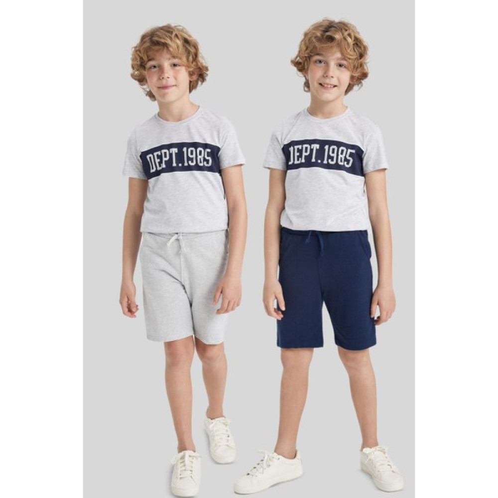 DeFacto Erkek Çocuk Regular Fit 2'li Şort Z7192A623HS Erkek Çocuk Capri / Kapri Fiyatı
