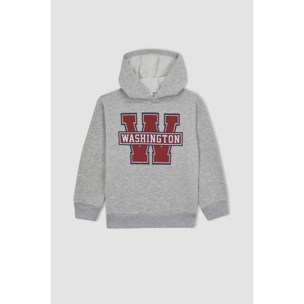 DeFacto Erkek Çocuk Regular Fit Kapüşonlu Kalın Sweatshirt B2054A823WN Erkek Çocuk Sweatshirt Fiyatı