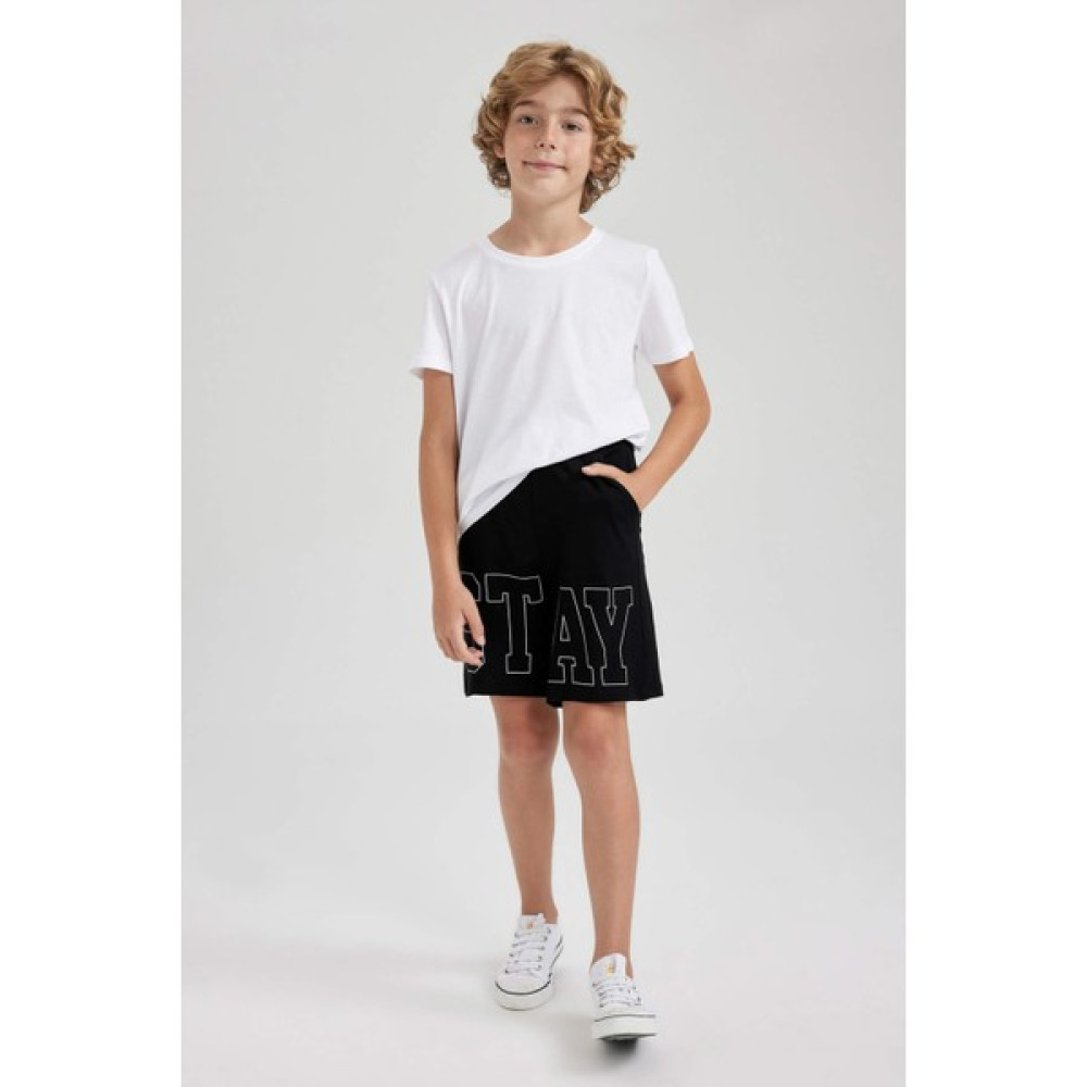 DeFacto Erkek Çocuk Regular Fit Penye Şort B1310A823HS Erkek Çocuk Capri / Kapri Fiyatı