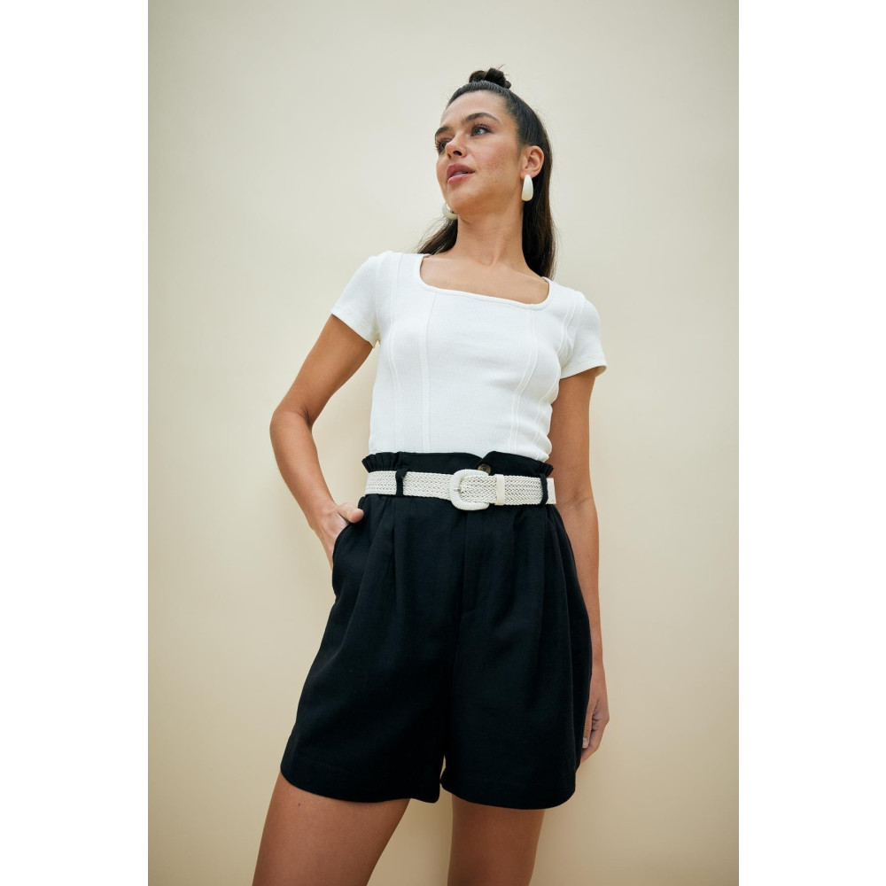 DeFacto Fitted U Yaka Basic Kısa Kollu Crop Tişört XXL Beden Bayan T-shirt Fiyatı
