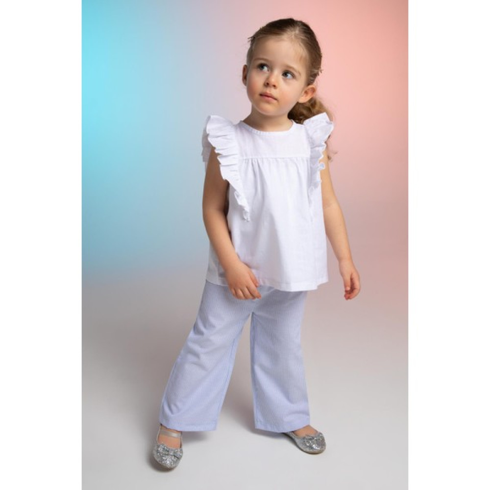 DeFacto Kız Bebek Esnek Belli Poplin Pantolon X2090A222SP Bebek Pantolon Fiyatı