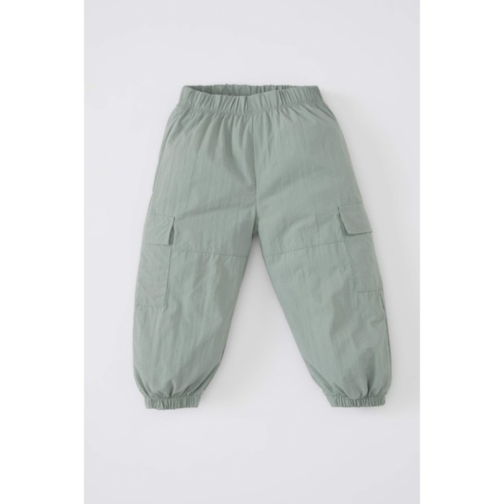 DeFacto Kız Bebek Kargo Fit Jogger Paça Paraşüt Pantolon B9703A524SP Bebek Pantolon Fiyatı