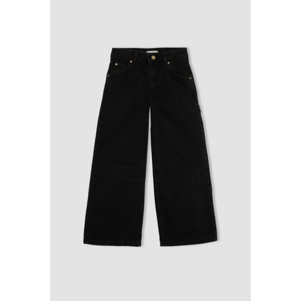 DeFacto Kız Çocuk Baggy Jean Pantolon B9824A824SP Kız Çocuk Pantolon Fiyatı