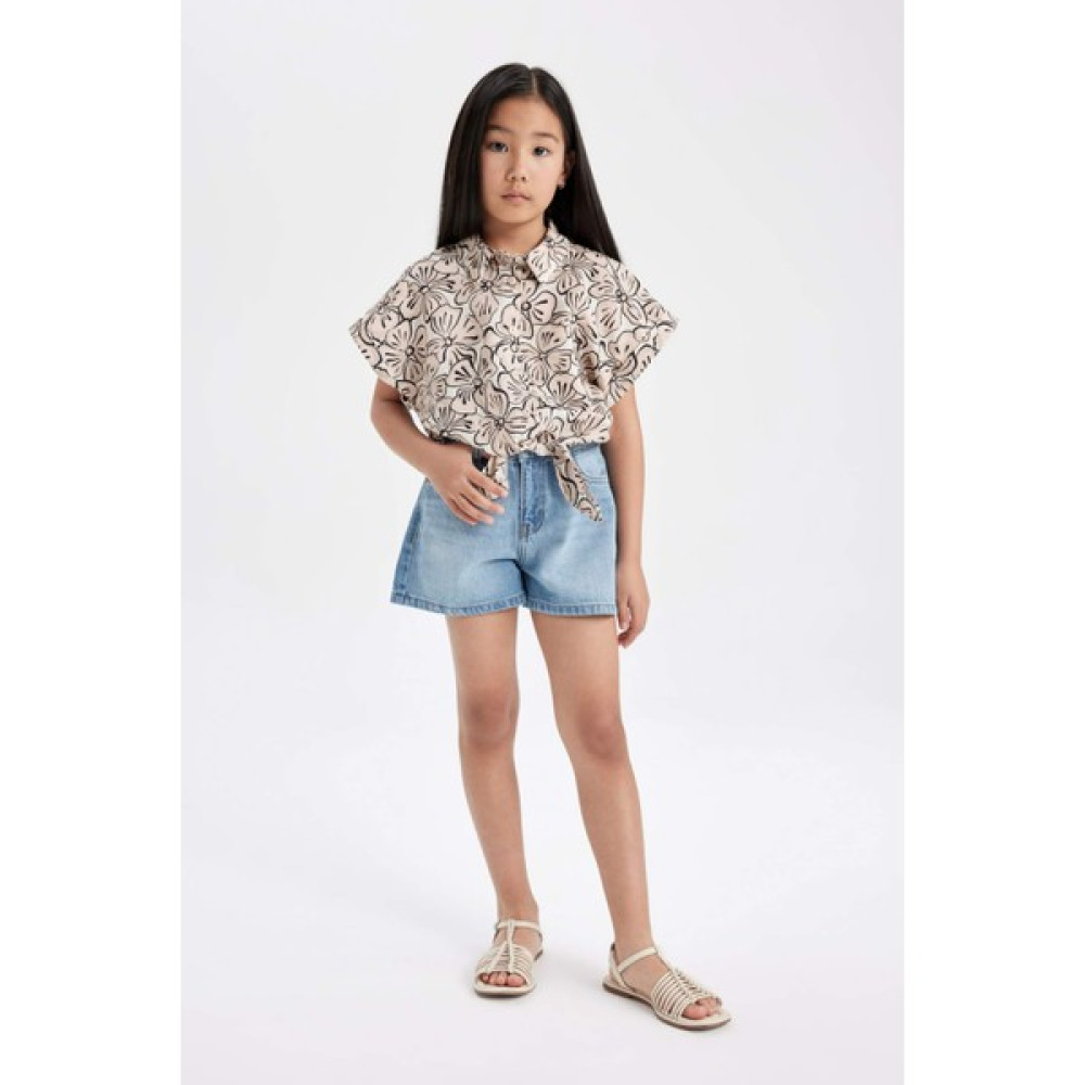 DeFacto Kız Çocuk Jean Şort B5037A824SM Kız Çocuk Capri / Kapri Fiyatı