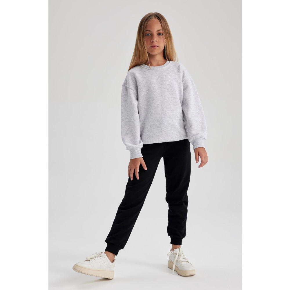 DeFacto Kız Çocuk Jogger Standart Fit Okul Eşofman Altı 7-8 Yaş Beden Kadın Eşofman Fiyatı