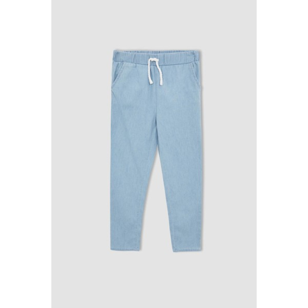 DeFacto Kız Çocuk Straight Fit Esnek Belli Jean Pantolon T2814A622SM Kız Çocuk Pantolon Fiyatı