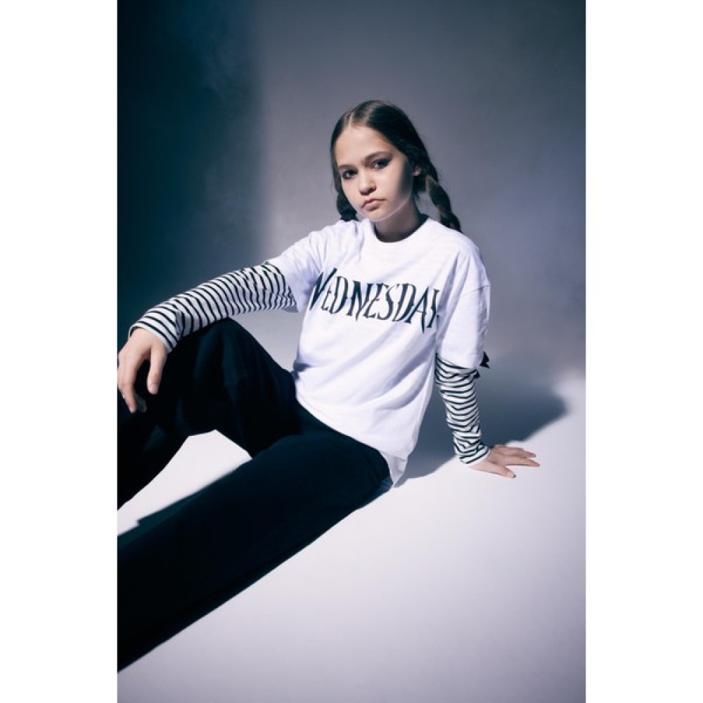 DeFacto Kız Çocuk Wednesday Oversize Fit Kısa Kollu Tişört A5217A823SM Kız Çocuk T-shirt Fiyatı
