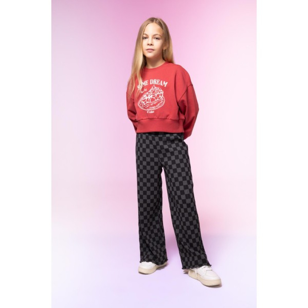 DeFacto Kız Çocuk Wide Leg Fitilli Kaşkorse Eşofman Altı B3158A823AU Kız Çocuk Eşofman Fiyatı