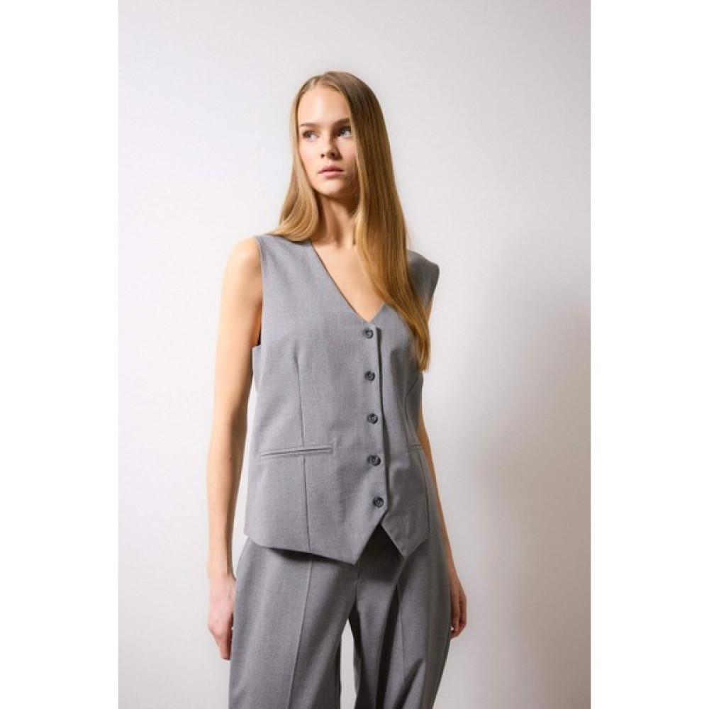DeFacto Long Fit Blazer Yelek C2573AX24SP Bayan Ceket Fiyatı