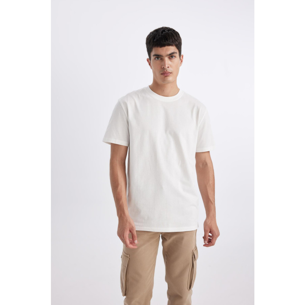 DeFacto New Regular Fit Bisiklet Yaka Basic Kısa Kollu %100 Pamuk Tişört S Beden Bayan T-shirt Fiyatı