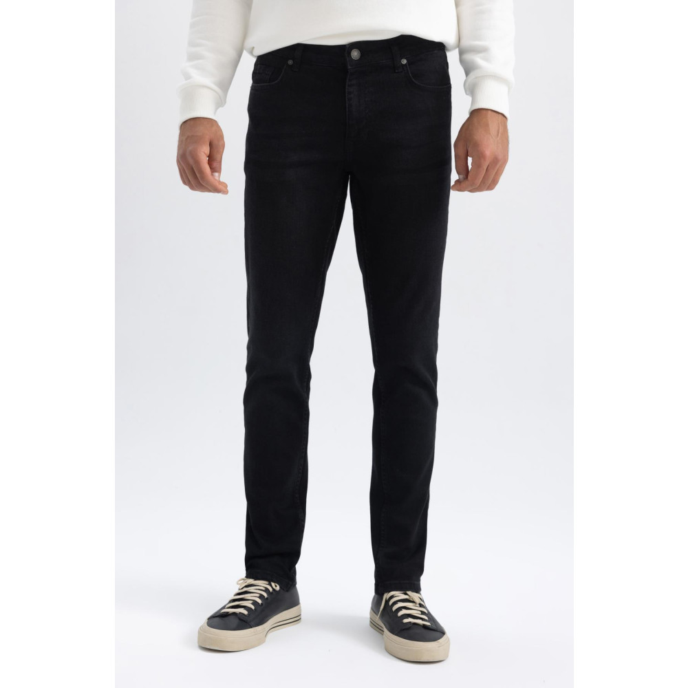 DeFacto Pedro Slim Fit Dar Kalıp Normal Bel Dar Paça Jean Pantolon 30/30 Beden Bayan Jeans / Kot Pantolon Fiyatı