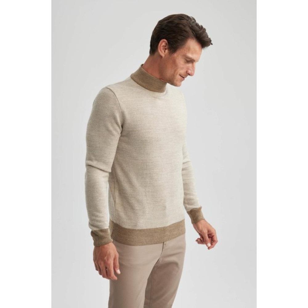 DeFacto Regular Fit Balıkçı Yaka Triko Kazak R9121AZ23WN Erkek Kazak & Süveter & Triko Fiyatı