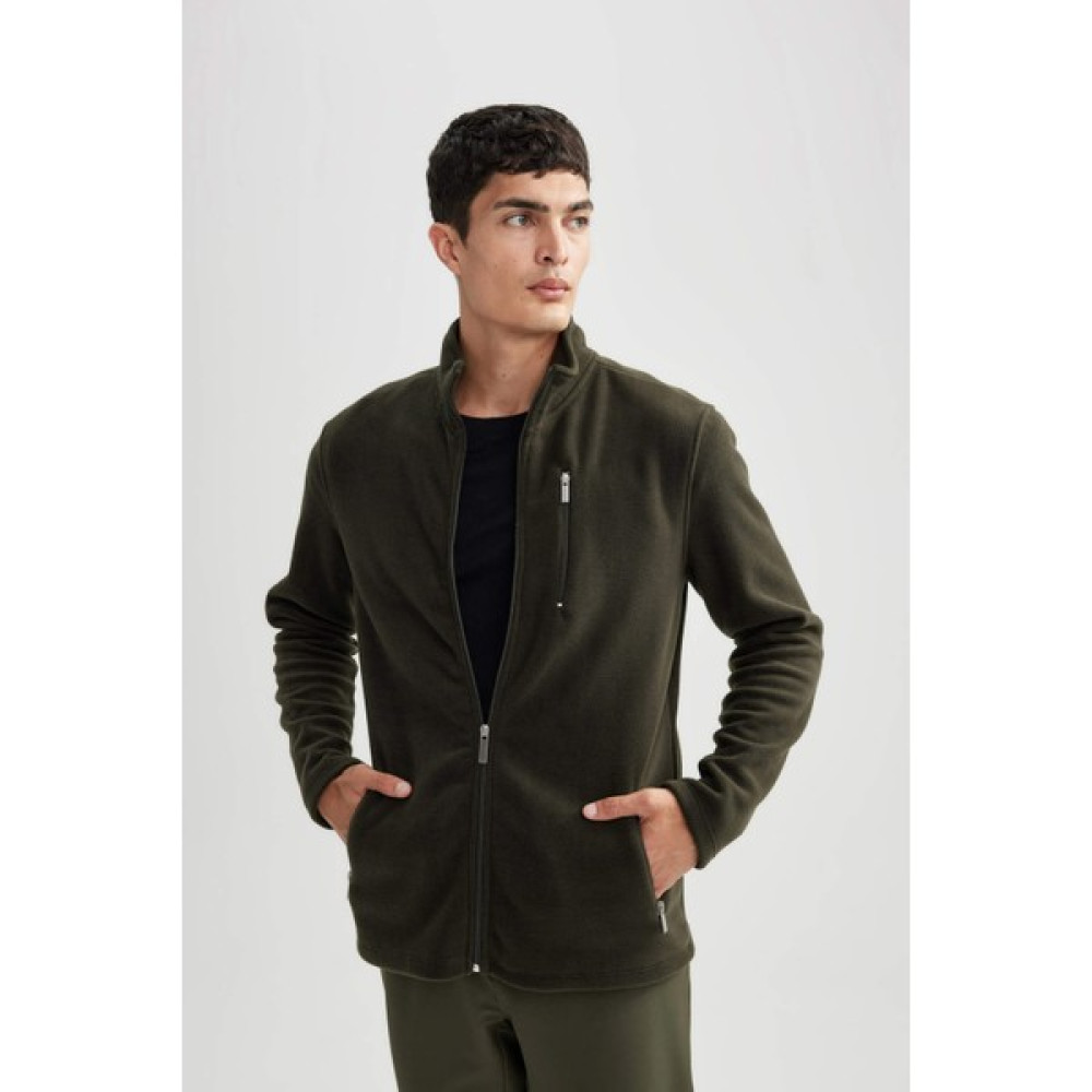 DeFacto Regular Fit Dik Yaka Polar Hırka B3114AX23AU Erkek Hırkalar Fiyatı