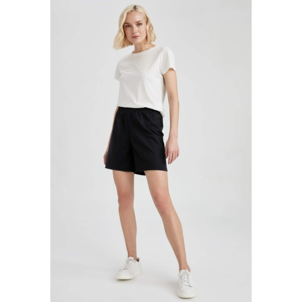 DeFacto Regular Fit İnce Sweatshirt Kumaşı Bermuda U4570AZ23SM Bayan Şort Fiyatı