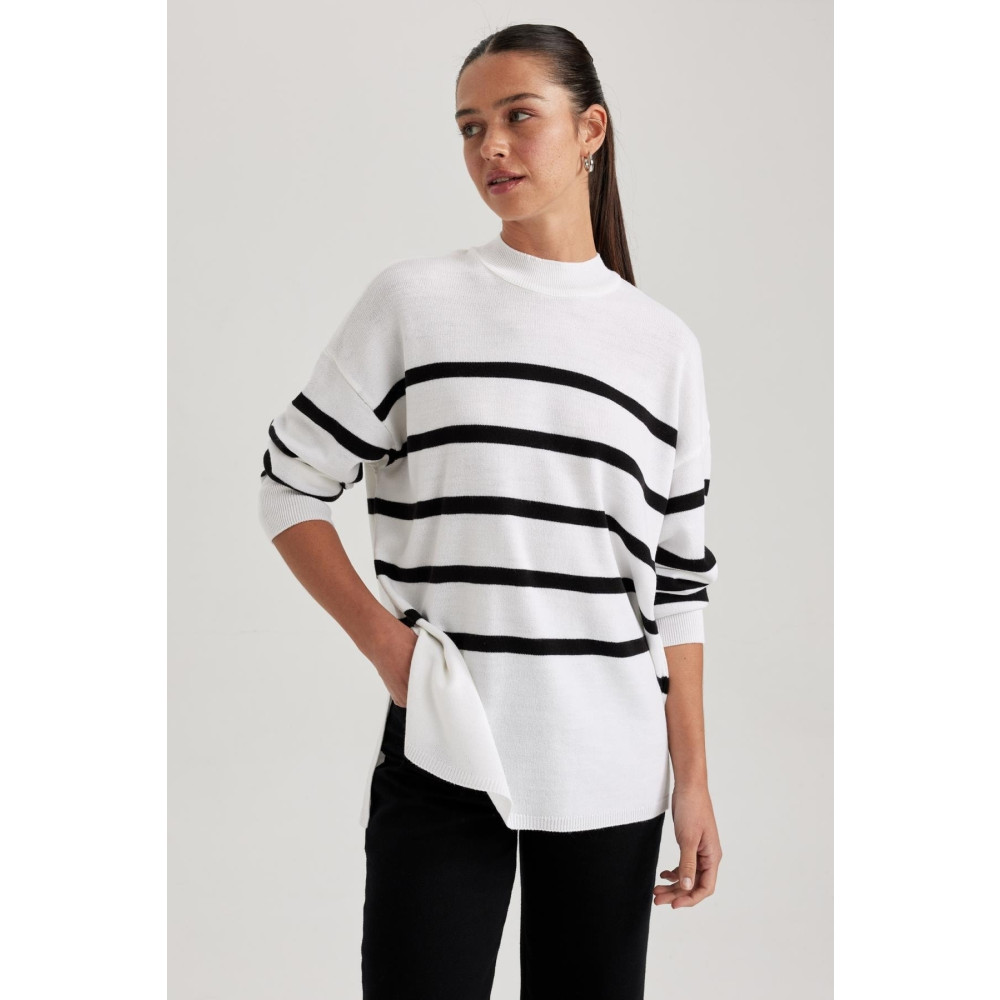 DeFacto Relax Fit Bisiklet Yaka Tunik L Beden Tunik Fiyatı
