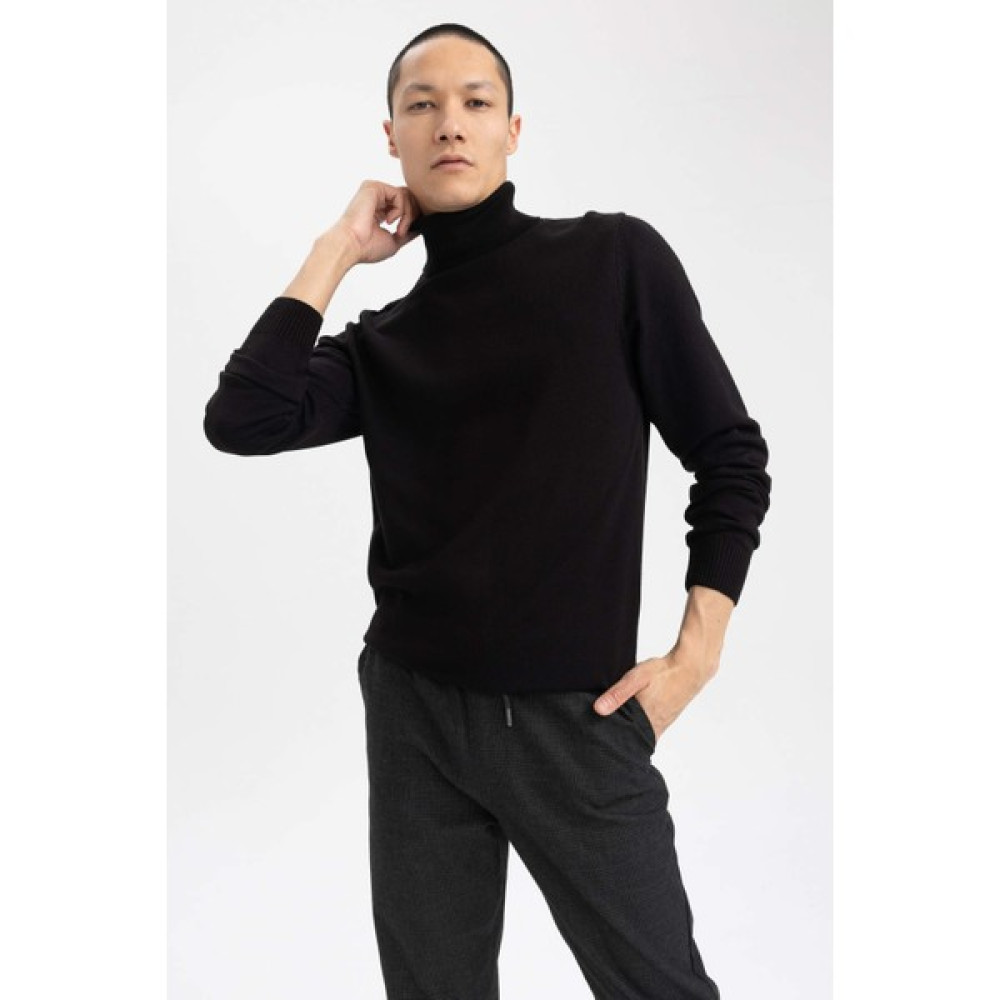 DeFacto Slim Fit Balıkçı Yaka Kazak R1124AZ23WN Erkek Kazak & Süveter & Triko Fiyatı
