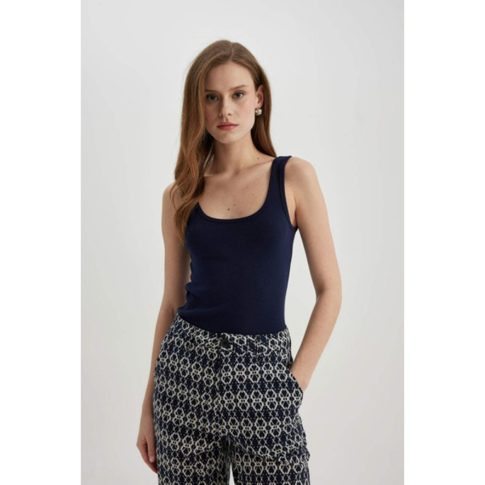 DeFacto Slim Fit Bisiklet Yaka Ribana ATLET C0095AX24SM Bayan Atlet Fiyatı