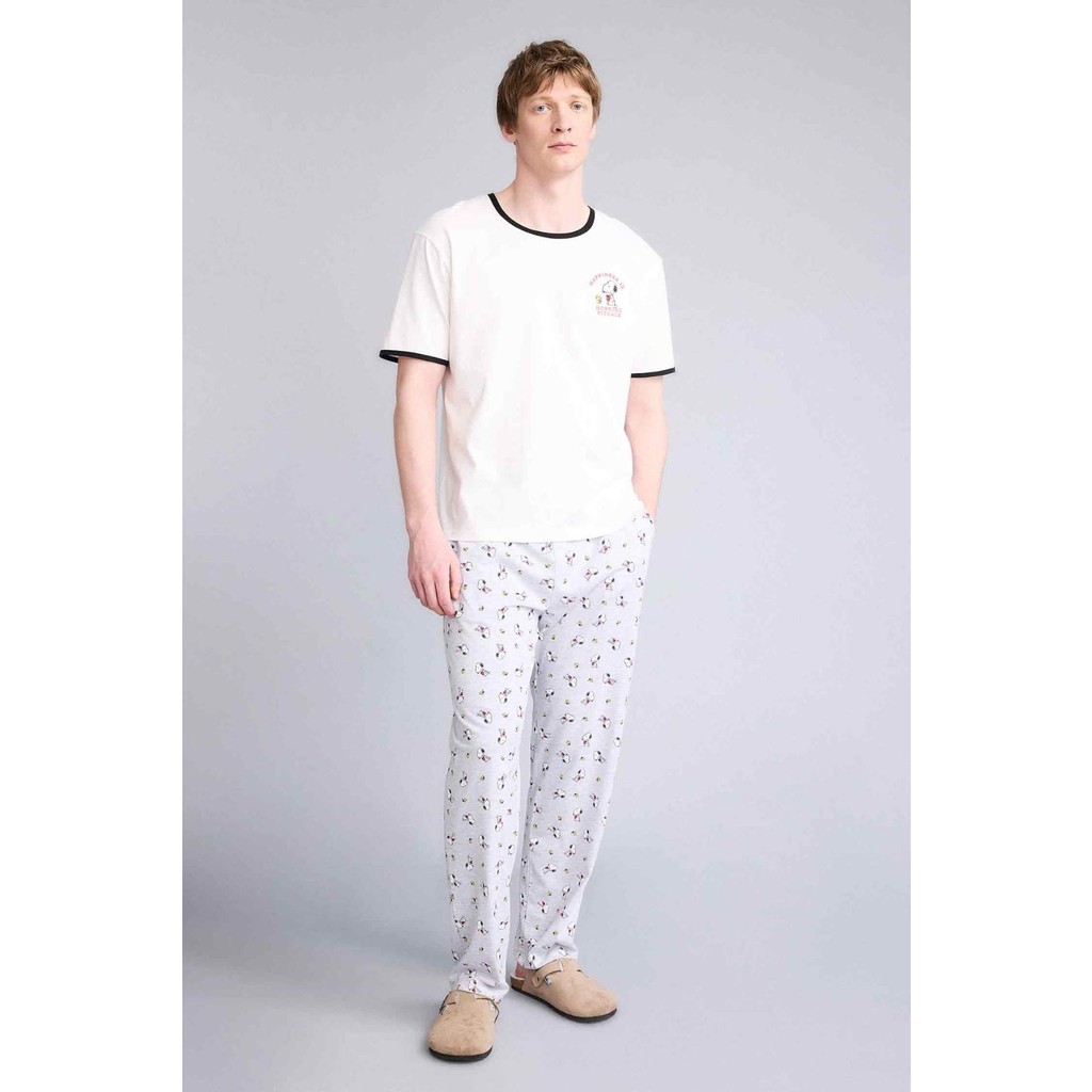 DeFacto Snoopy Regular Fit Kısa Kollu 2'li Takım G8904AX26SP Erkek Pijama Fiyatı