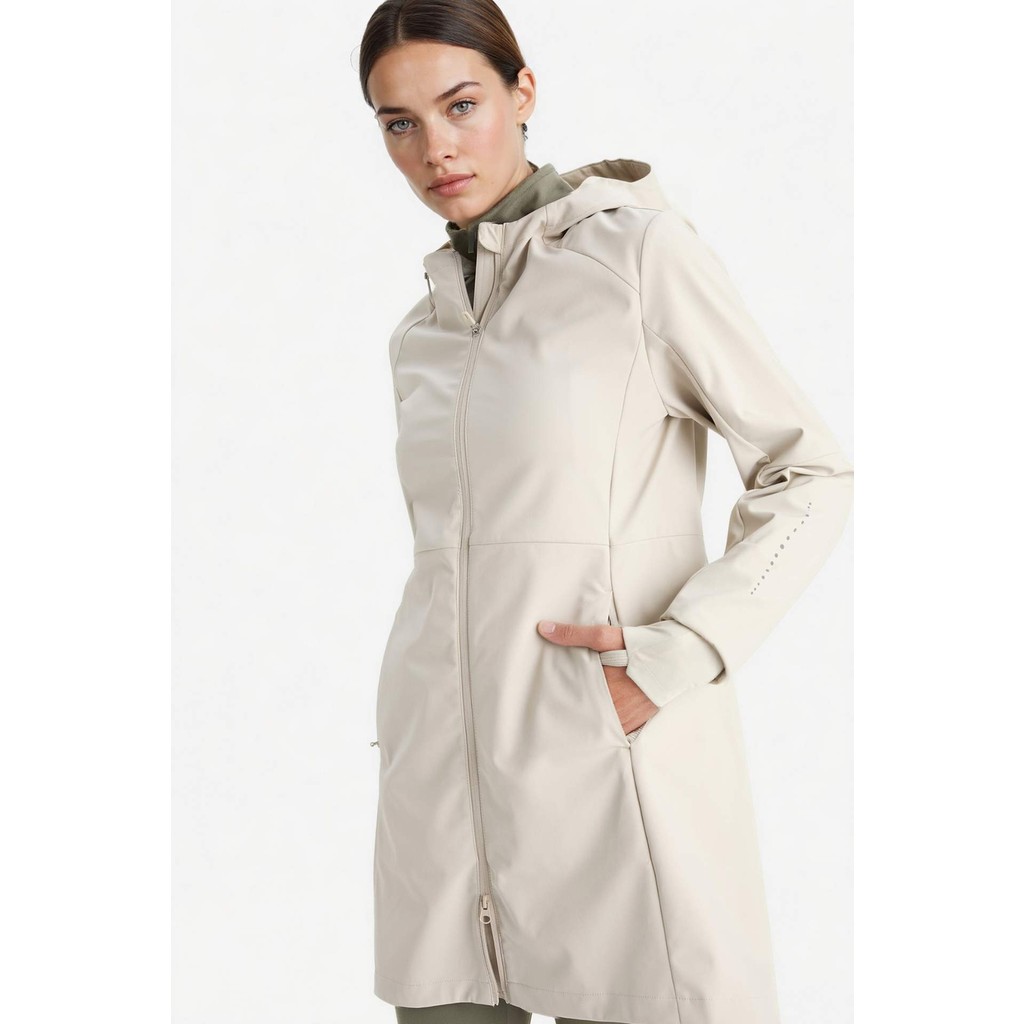 DeFacto Su İtici Softshell Slim Fit Dar Kesim Kapüşonlu Fermuarlı Cepli Parka E5702AX25AU Kadın Kaban Fiyatı