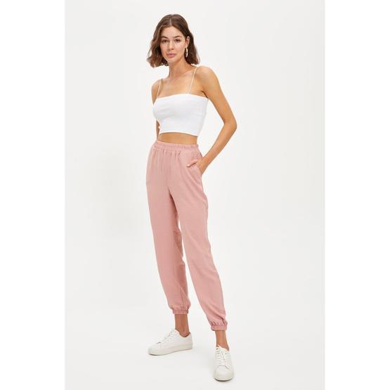 DeFacto T4275AZ20WN Pembe Pamuklu Relax Fit Jogger Kadın Eşofman Altı Kadın Eşofman Fiyatı