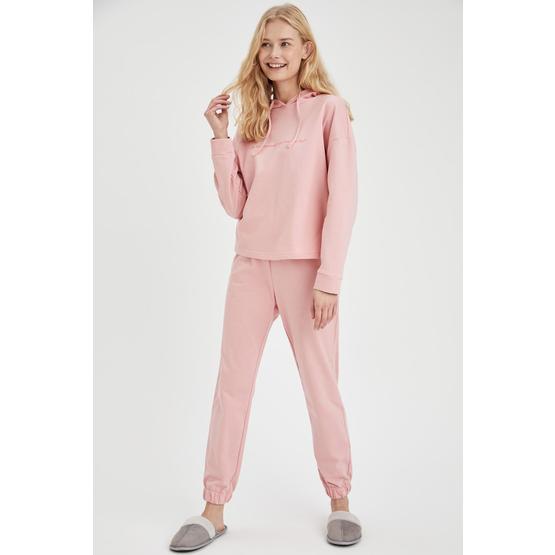 DeFacto T4275AZ20WN Pembe Pamuklu Relax Fit Jogger Kadın Eşofman Altı